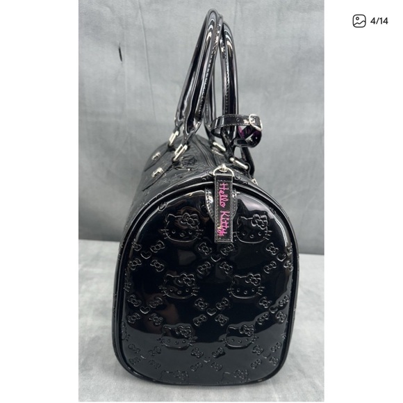 Loungefly Black and Pink Hello Kitty Embossed Tote - Picture 4 of 7